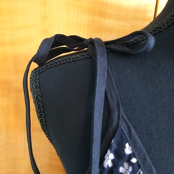 Black with white and gray flowers dress/cover up from Turkey. - Picture 7 of 7